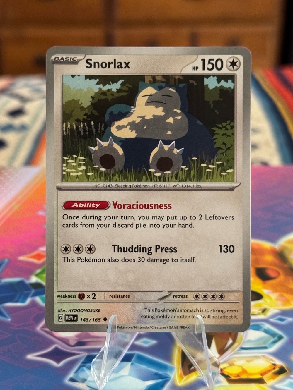 Snorlax Pokémon SV 151 Card Uncommon